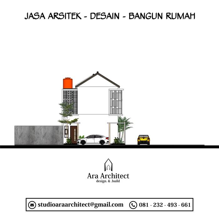 Desain Rumah Dua Lantai Bapak Yongki Di Bogor, Ara Architect Studio Ara Architect Studio