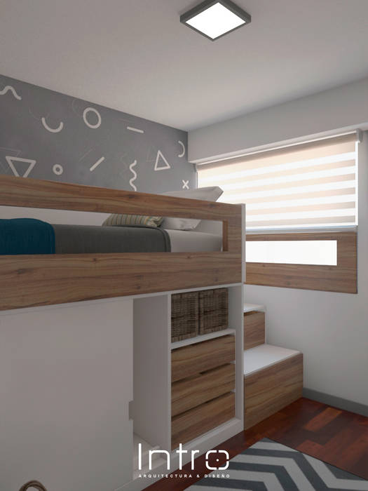 Diseño de Dormitorio para Niño, Intro Design Perú Intro Design Perú Cuartos para niños