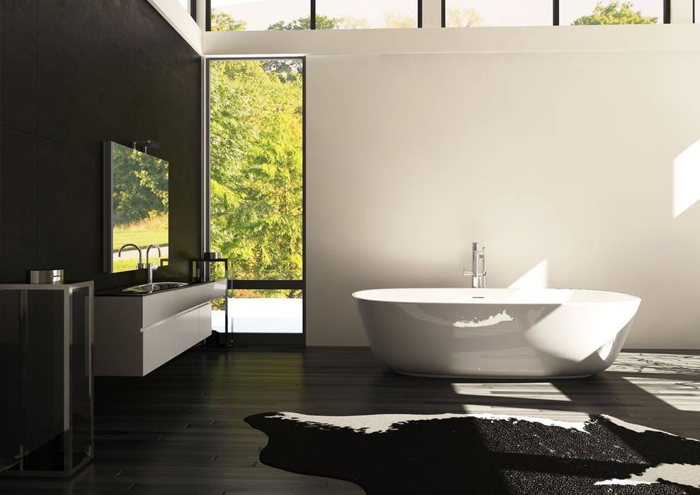 Reformas de cocinas y baños en Málaga, Klausroom Klausroom Modern bathroom انجینئر لکڑی Transparent