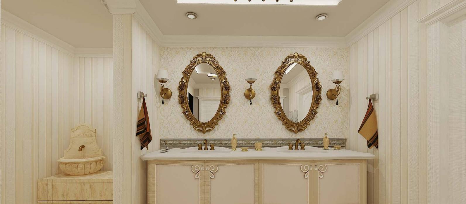 Hamam ANTE MİMARLIK Klasik Banyo iç mekan tasarım,banyo tasarım,hamam tasarım