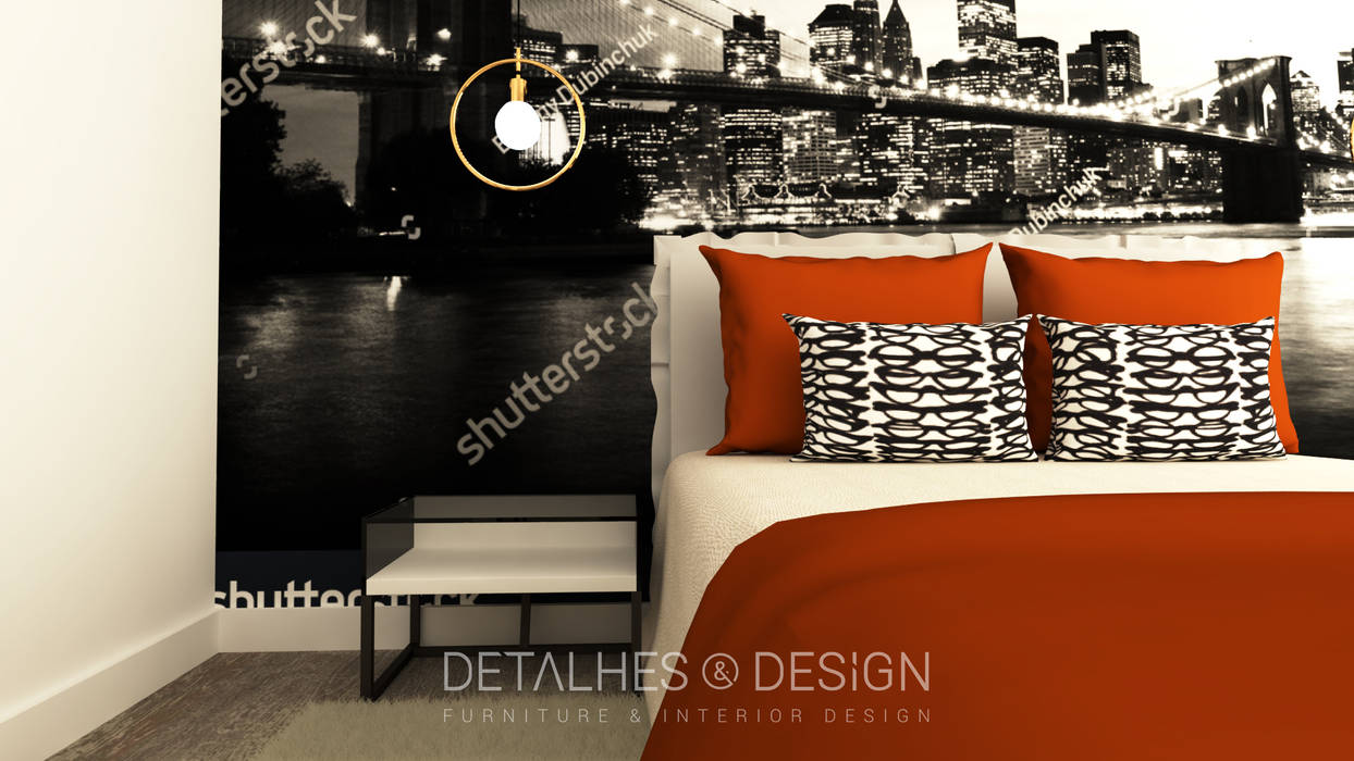 Projeto Design de Interiores- Quarto Jovem, Detalhes & Design Detalhes & Design