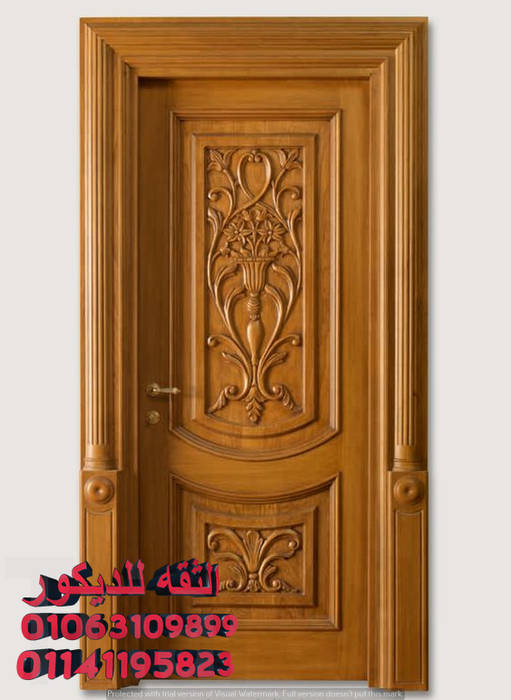 ابواب خشب 2018, شركه الثقه للديكور شركه الثقه للديكور Classic style doors Wood Wood effect Doors