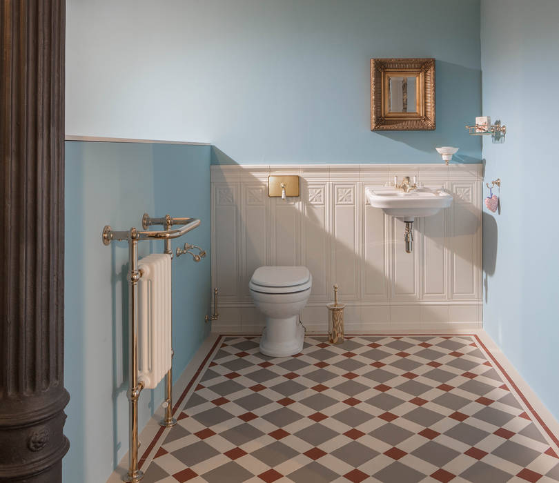 WC im englischen Stil Traditional Bathrooms GmbH Klassische Badezimmer Bad,Badezimmer,WC,Gäste WC,englisch,klassisch