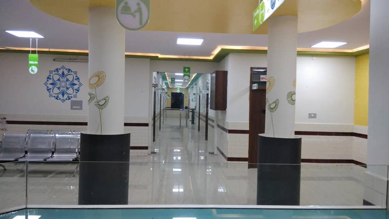 Government hospital renovated , Revanth Infratech Pvt Ltd Revanth Infratech Pvt Ltd Commercial spaces Plywood Hospitals