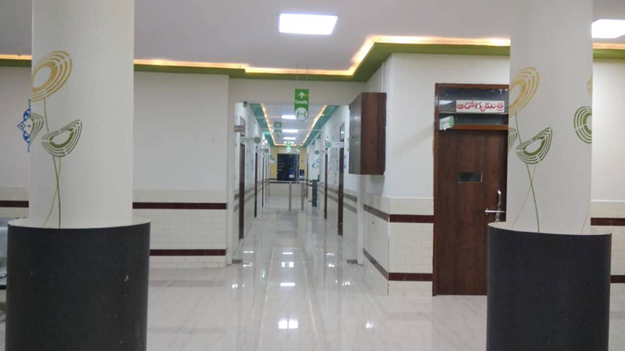 Government hospital renovated , Revanth Infratech Pvt Ltd Revanth Infratech Pvt Ltd Commercial spaces Marble Hospitals