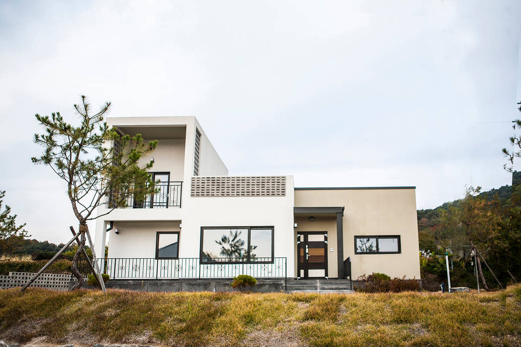 포전리주택, 8sky design 8sky design Wooden houses لکڑی Wood effect