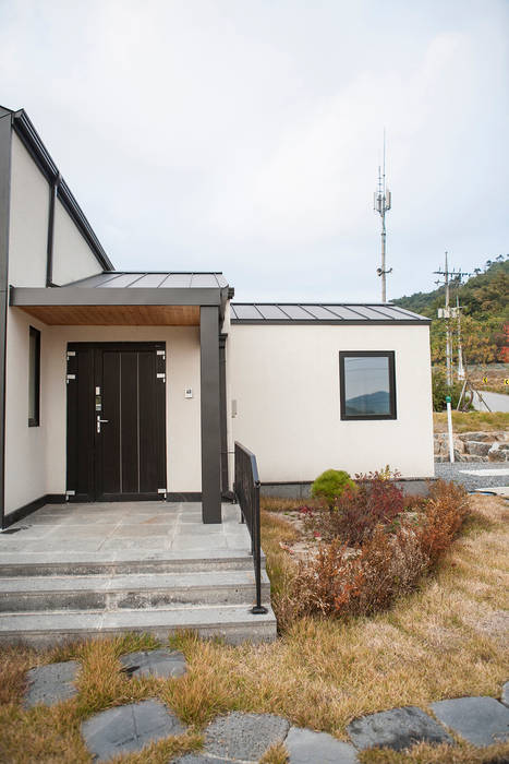 제천전원주택, 8sky design 8sky design Casas de campo Madera Acabado en madera