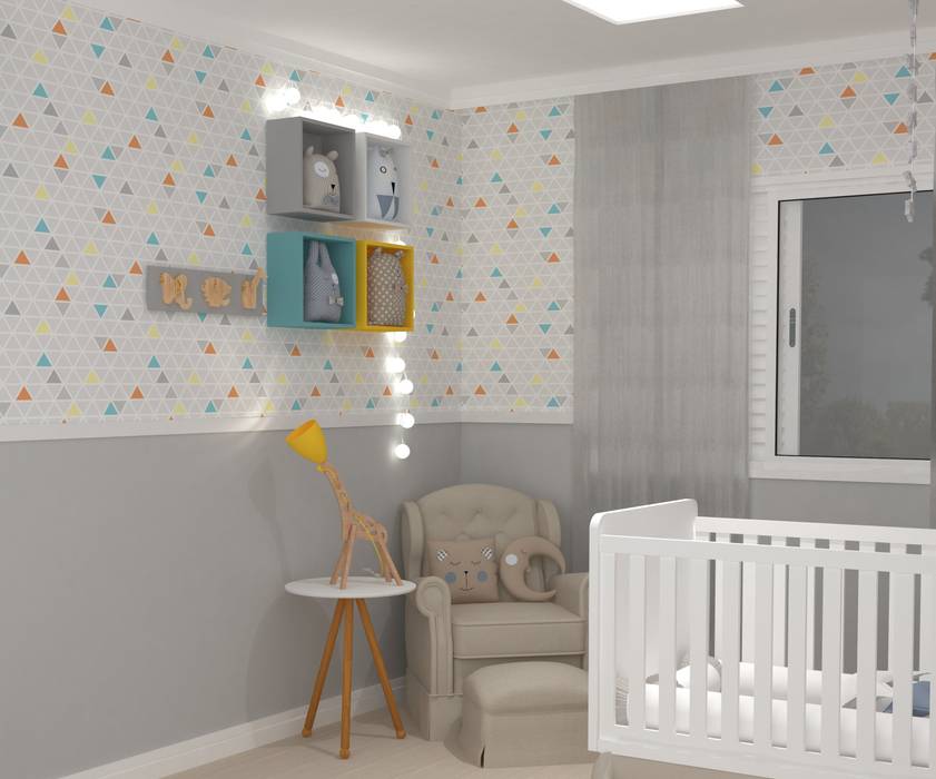 homify Baby room Engineered Wood Transparent