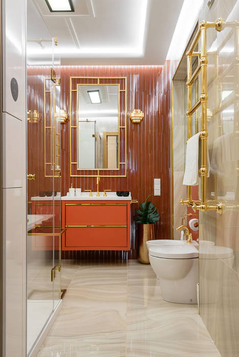 Легкая нео классика ATM interior Ванная в классическом стиле ванна