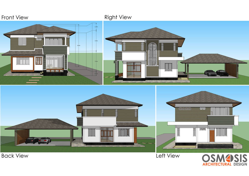 Modern Minimal House, OSMOSIS Architectural Design: ที่เรียบง่าย โดย OSMOSIS Architectural Design, มินิมัล