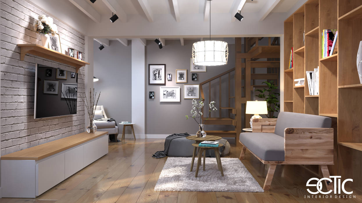 Living Room Gerlong, Ectic Interior Design & Build Ectic Interior Design & Build Salon moderne