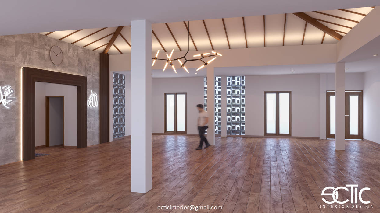 Masjid Tasik, Ectic Interior Design & Build:modern oleh Ectic Interior Design & Build, Modern