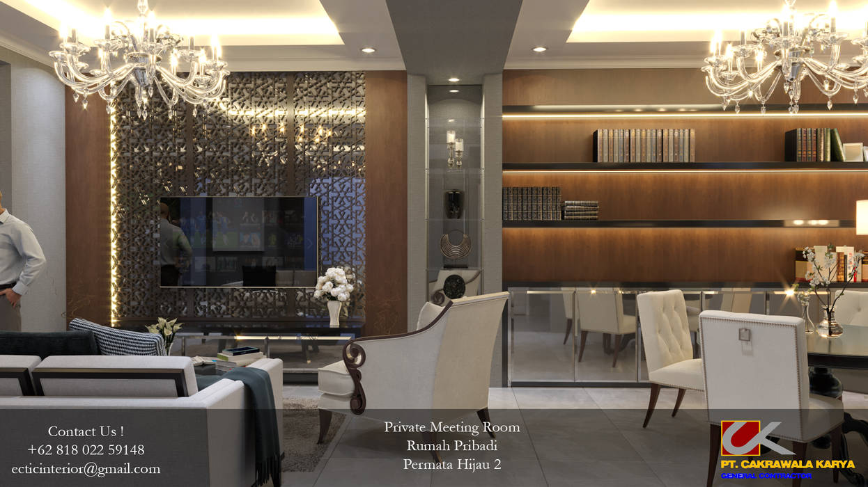 BJB - Permata Hijau , Ectic Interior Design & Build Ectic Interior Design & Build Ruang Studi/Kantor Modern