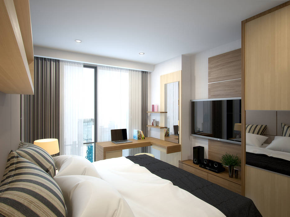 Apartemen Jakarta, Ectic Interior Design & Build Ectic Interior Design & Build Teen bedroom