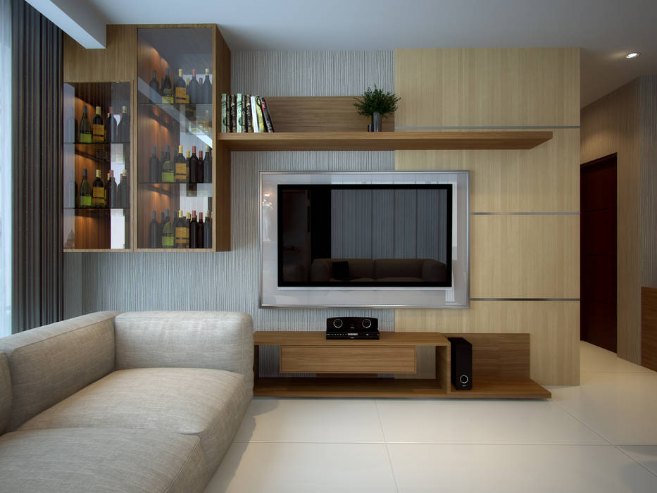 Apartemen Jakarta, Ectic Interior Design & Build Ectic Interior Design & Build Electronics