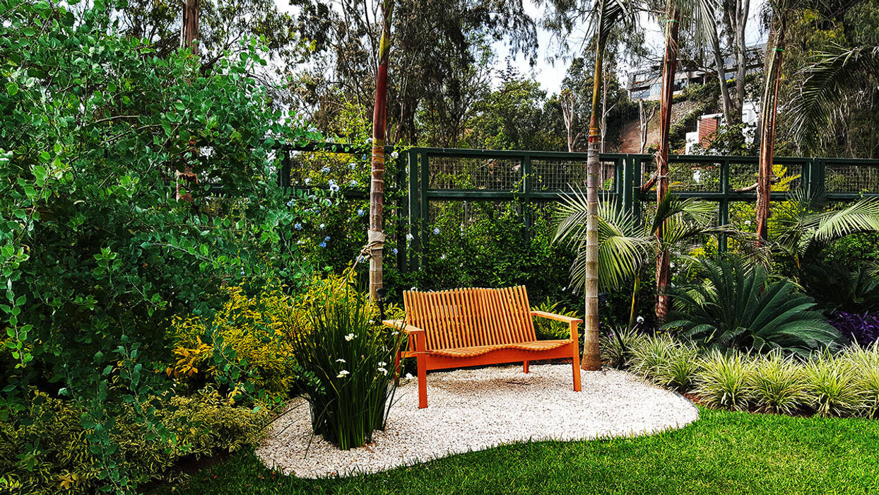 Un jardín donde el cliente se pueda sentir en un oasis particular., Marcia Lenz Paisajismo Marcia Lenz Paisajismo Jardines de piedra