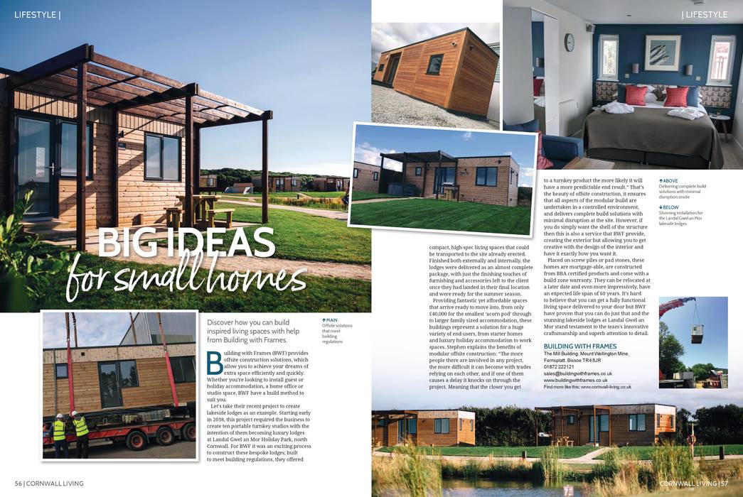 Cornwall Living Edition 79 , Building With Frames Building With Frames Prefab woning Hout Hout