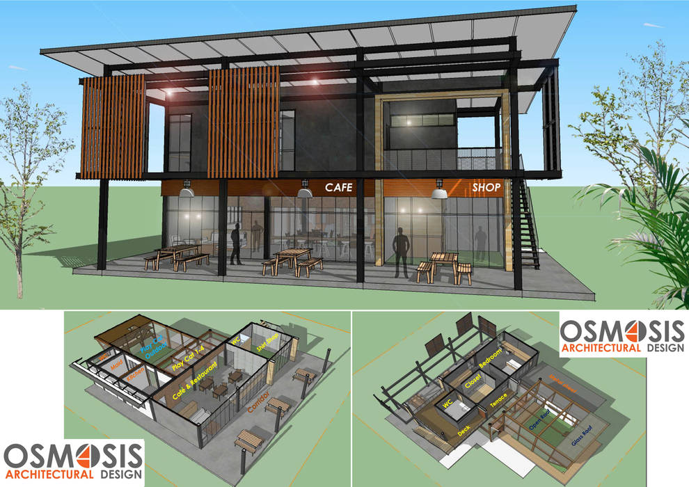 Housing Cat Cafe, OSMOSIS Architectural Design OSMOSIS Architectural Design