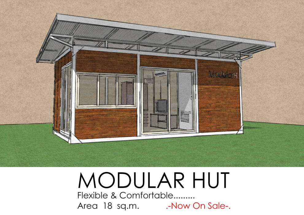 Modular Hut, OSMOSIS Architectural Design OSMOSIS Architectural Design Bungalows Hierro/Acero