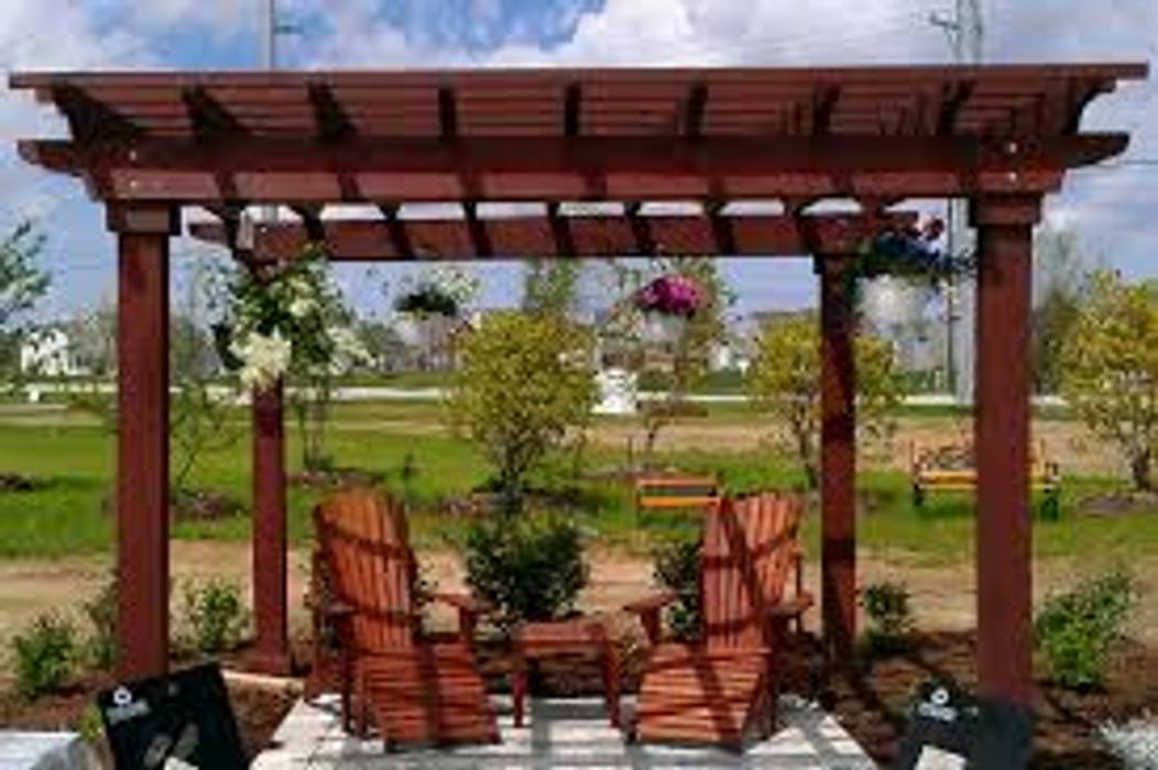 PERGOLAS EN MADERA, Diseños y altillos SAS Diseños y altillos SAS Balcones y terrazas de estilo moderno Mobiliario