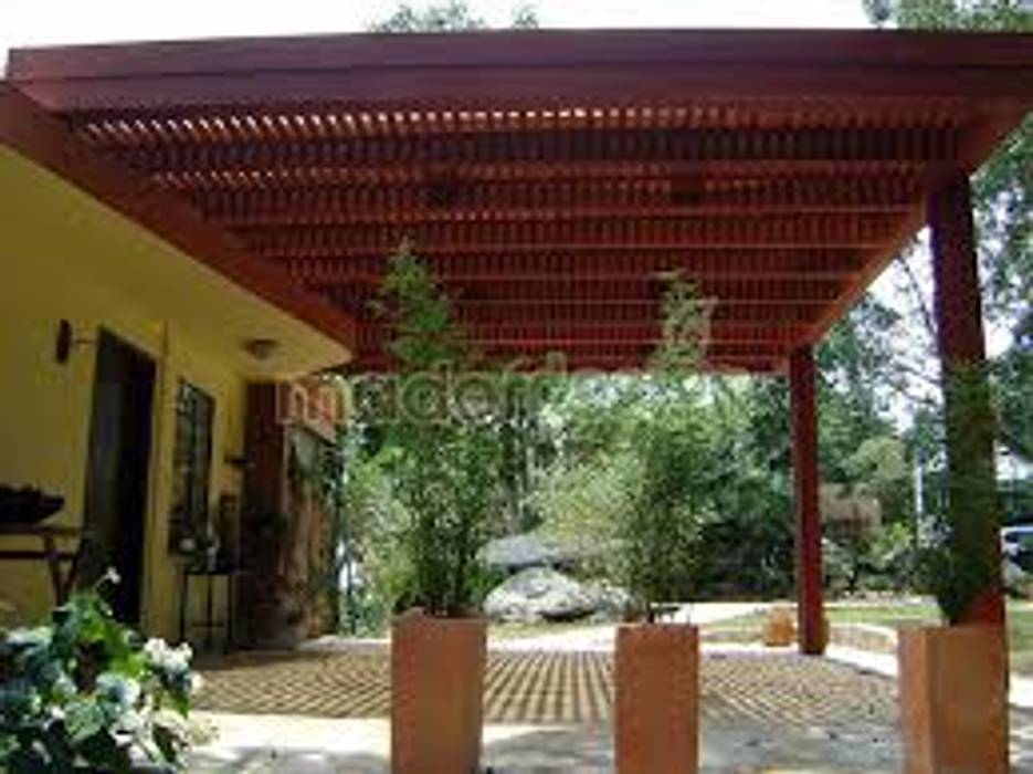 PERGOLAS EN MADERA, Diseños y altillos SAS Diseños y altillos SAS Balcones y terrazas de estilo moderno Mobiliario