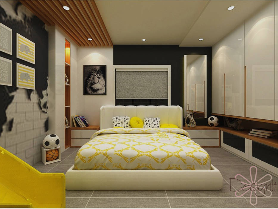 CHILDREN BEDROOM, DESIGNIT DESIGNIT ห้องนอนขนาดเล็ก แผ่นไม้อัด Plywood