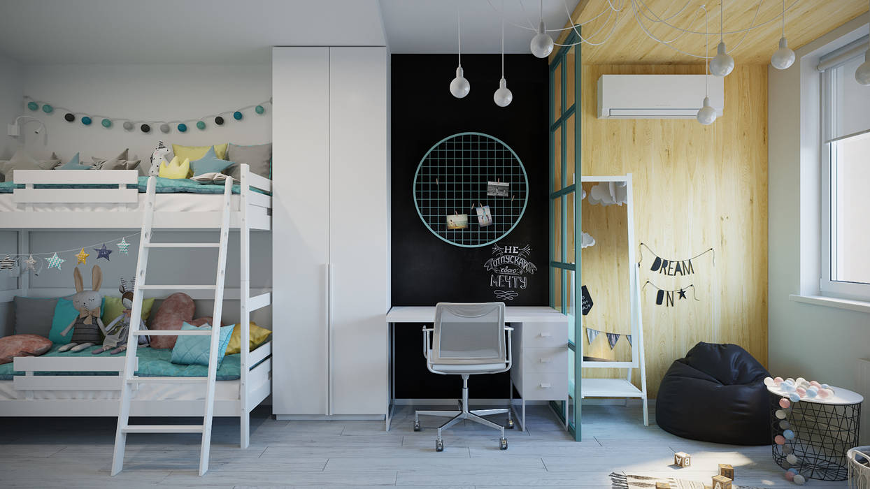 Children's room for two girls, Оксана Мухина Оксана Мухина Cuartos para niñas