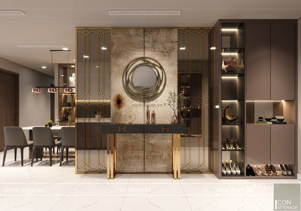 Thiết kế nội thất hiện đại căn hộ Vinhomes Central Park - ICON INTERIOR, ICON INTERIOR ICON INTERIOR Modern style doors