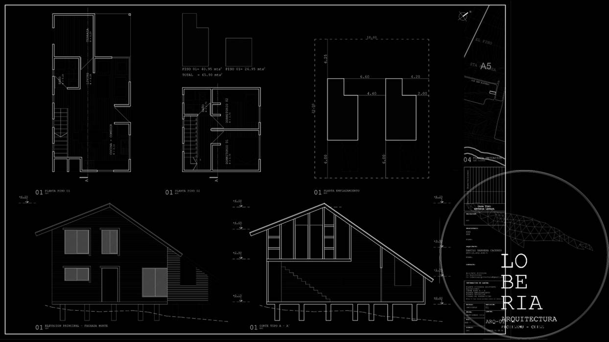 Diseño Cabañas Cerro por Lobería Arquitectura, Loberia Arquitectura Loberia Arquitectura Single family home