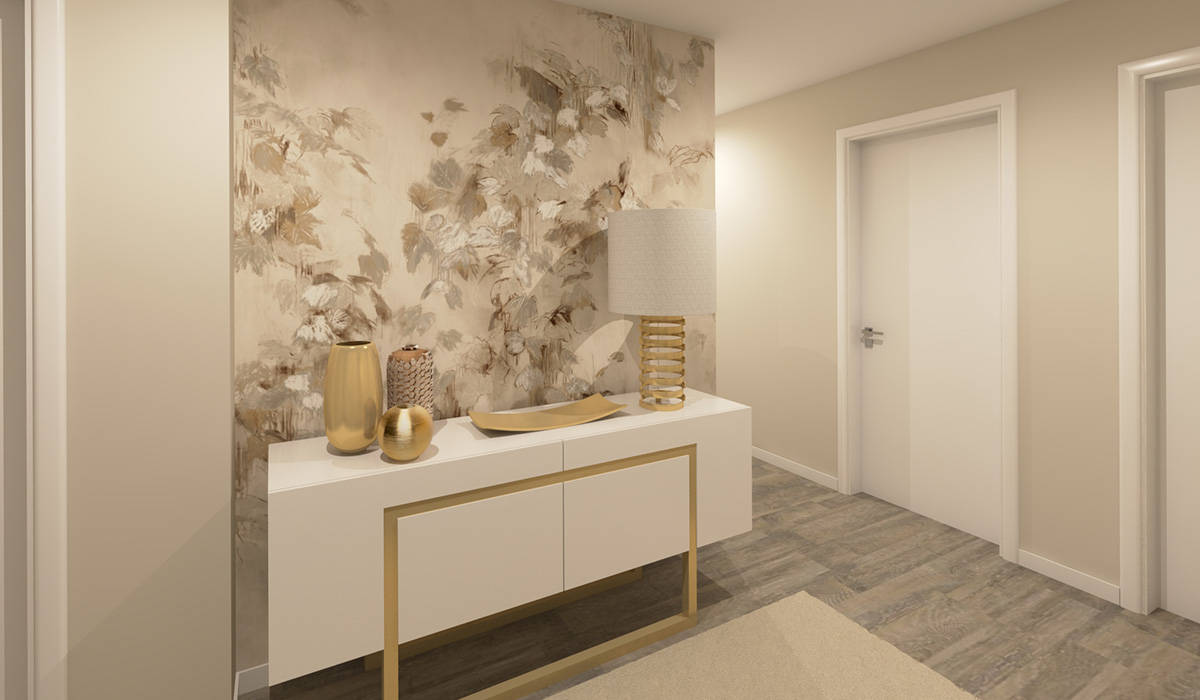 Pasillos y vestíbulos de estilo  de Ana Andrade - Design de Interiores, Moderno   