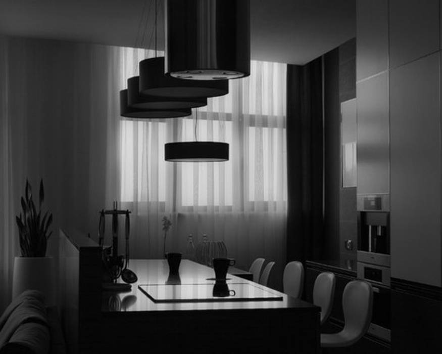 Яркий элегантный интерьер, "Комфорт Дизайн" 'Комфорт Дизайн' مطبخ ذو قطع مدمجة خشب Wood effect