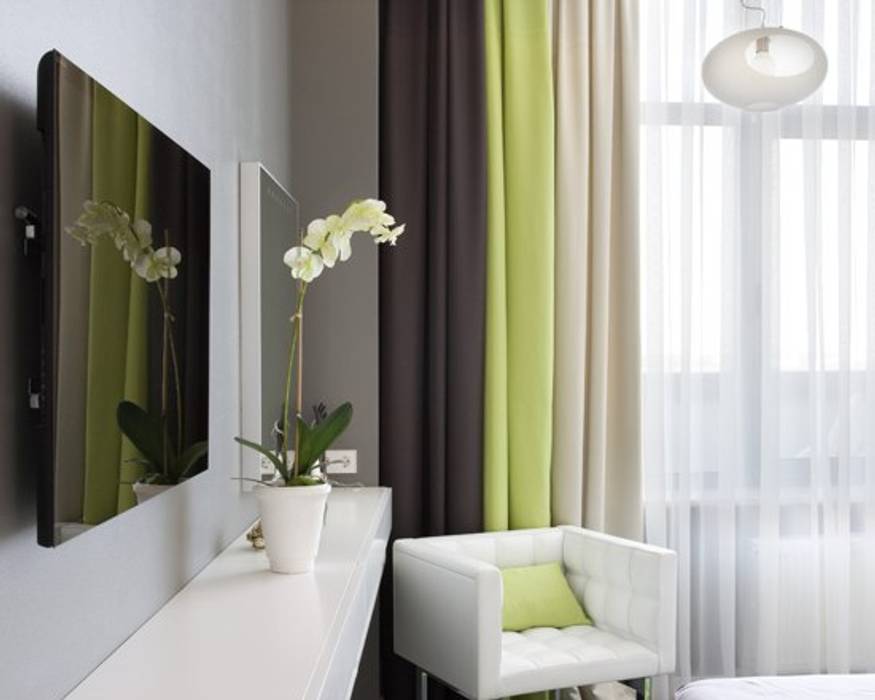 Яркий элегантный интерьер, "Комфорт Дизайн" 'Комфорт Дизайн' Small bedroom لکڑی Wood effect