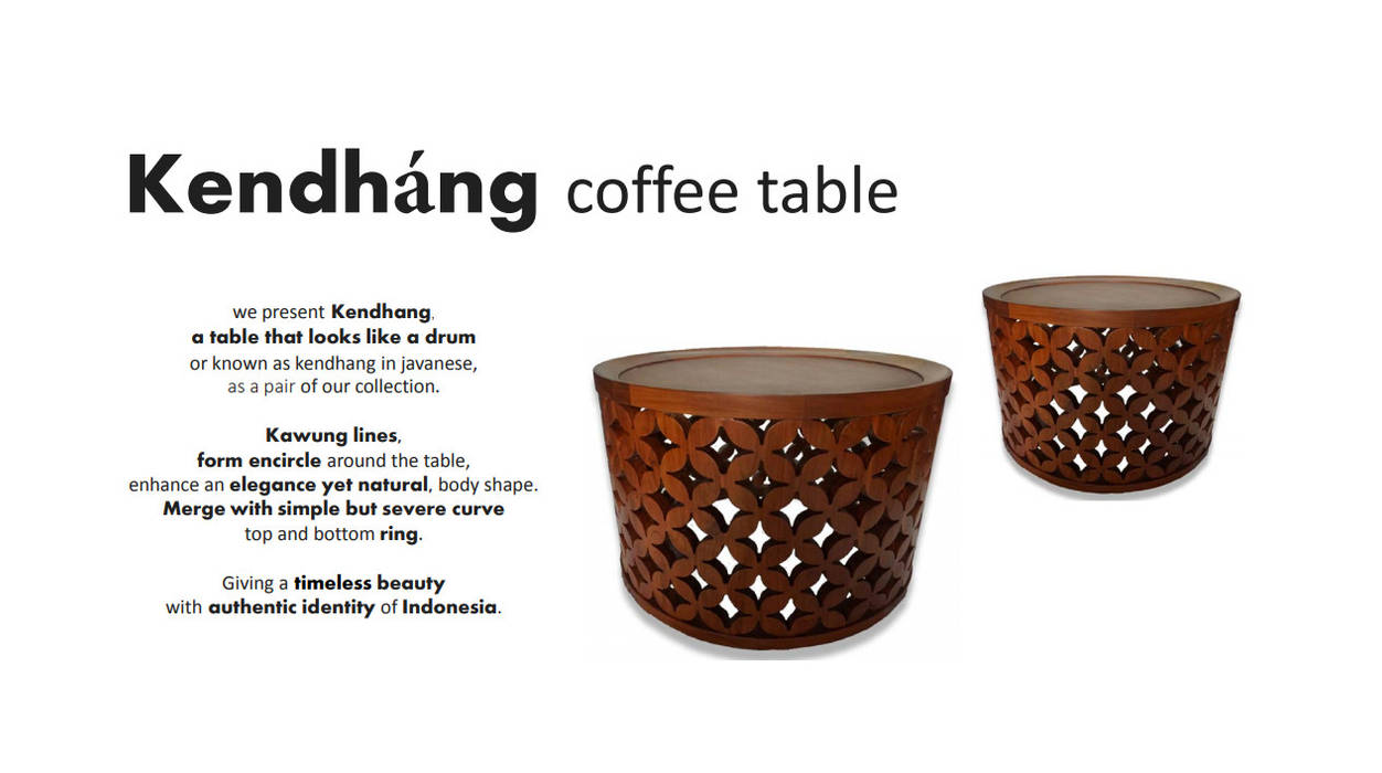 Kendháng coffee table, Sweden studio Sweden studio Livings de estilo asiático Mesas de centro y auxiliares