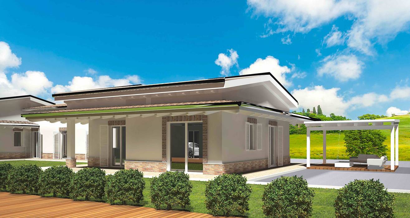 Villa Prefabbricata in Legno nelle Marche, Avantgarde Construct Luxury Srl Avantgarde Construct Luxury Srl Rumah kayu