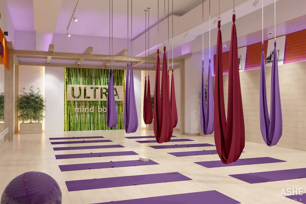 Фитнес-клуб ULTRA в Ульяновске, Студия авторского дизайна ASHE Home Студия авторского дизайна ASHE Home Коммерческие помещения Коммерческие помещения