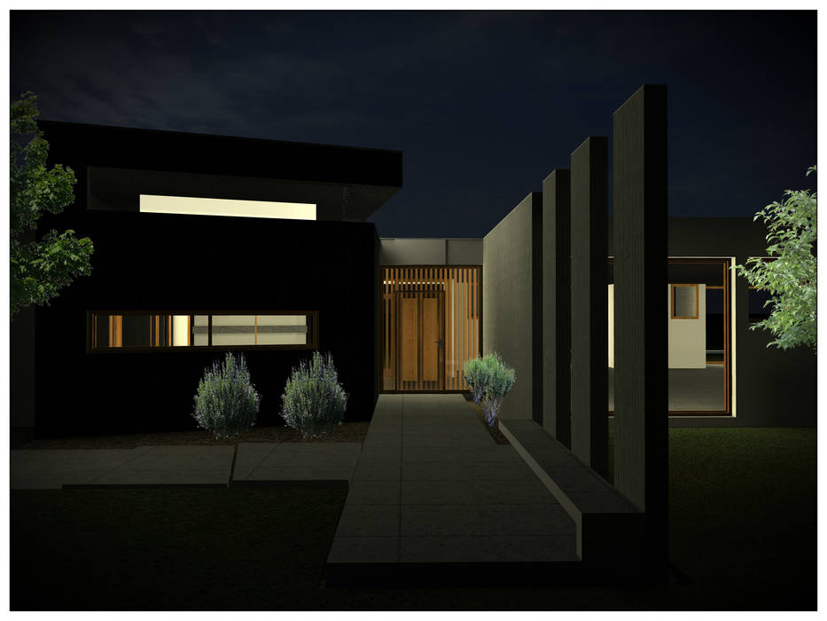 VIVIENDA RURAL CONTEMPORÁNEA PANEL SIP, Vicente Espinoza M. - Arquitecto Vicente Espinoza M. - Arquitecto 獨棟房