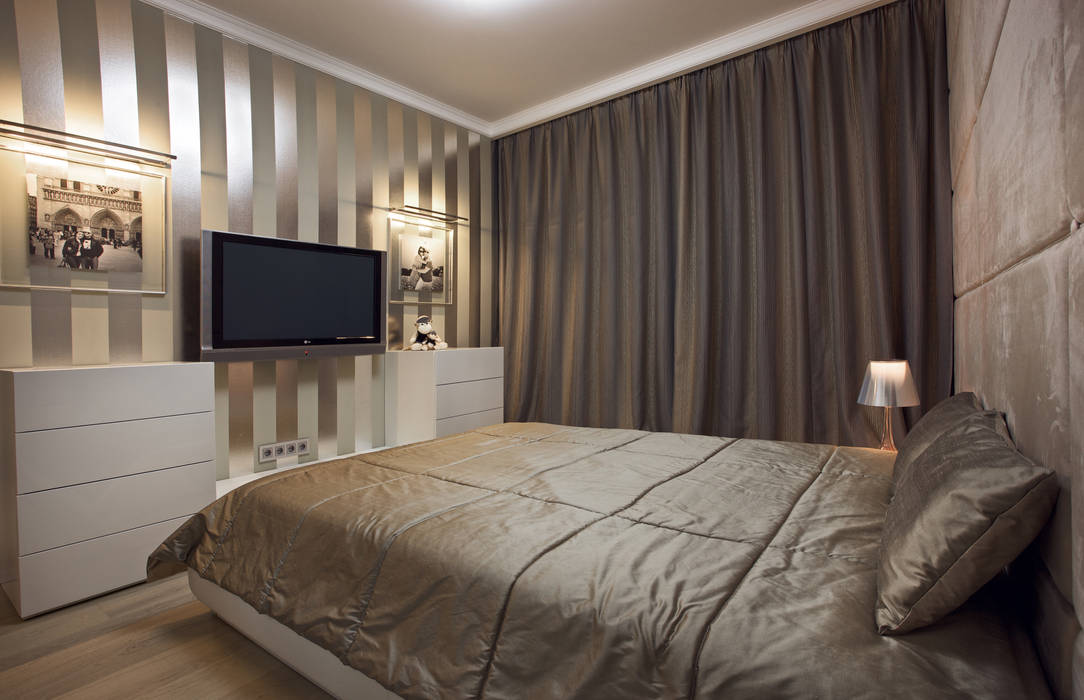 Реконструкция квартиры в Киеве, studio68-32 studio68-32 Small bedroom