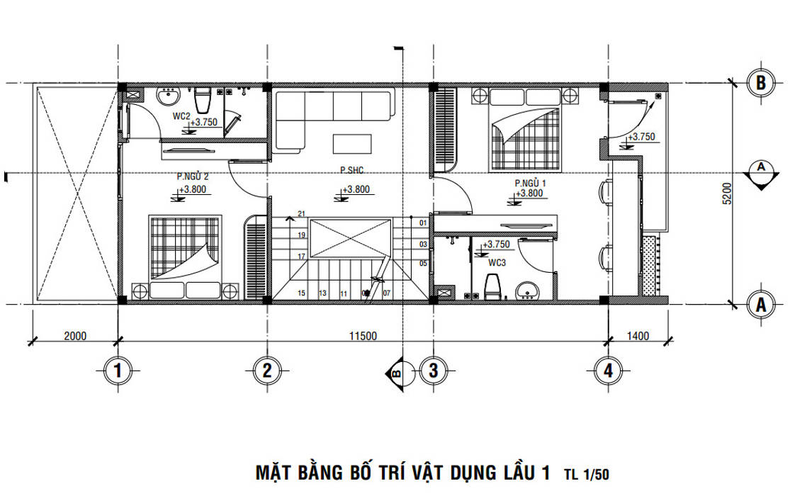 Nội Thất Nhà 3 Tầng Hiện Đại Ở Thủ Đức, Công ty Thiết Kế Xây Dựng Song Phát Công ty Thiết Kế Xây Dựng Song Phát Gewerbeflächen Bürogebäude