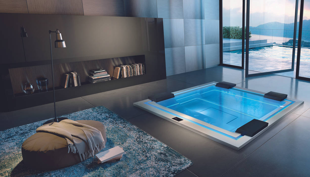 Treesse Design-Whirlpools aus Italien- Luxus für Indoor & Outdoor, SPA Deluxe GmbH - Whirlpools in Senden SPA Deluxe GmbH - Whirlpools in Senden ห้องน้ำ อ่างอาบน้ำ ฝักบัวอาบน้ำ