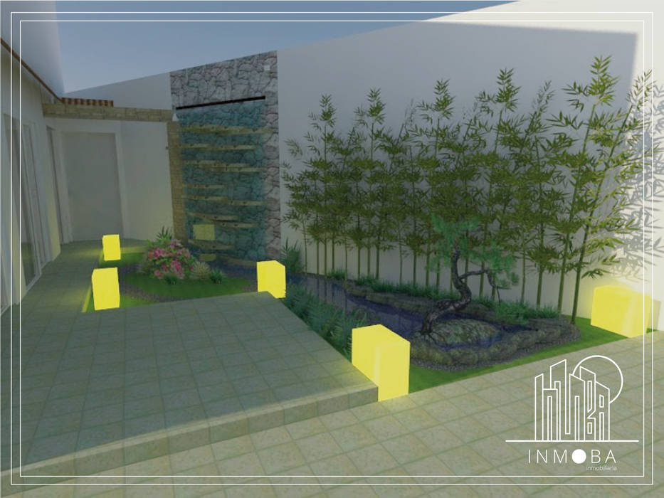 Render Perspectiva Propuesta Fuente INMOBA Jardines asiáticos