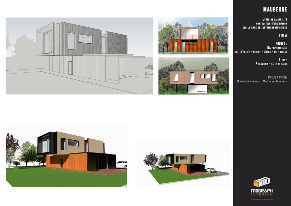 House Containers, MOGRAPH INTERHIA ARCHITECTURE CONTAINERS MOGRAPH INTERHIA ARCHITECTURE CONTAINERS Ruang Komersial Aluminium/Seng Venue