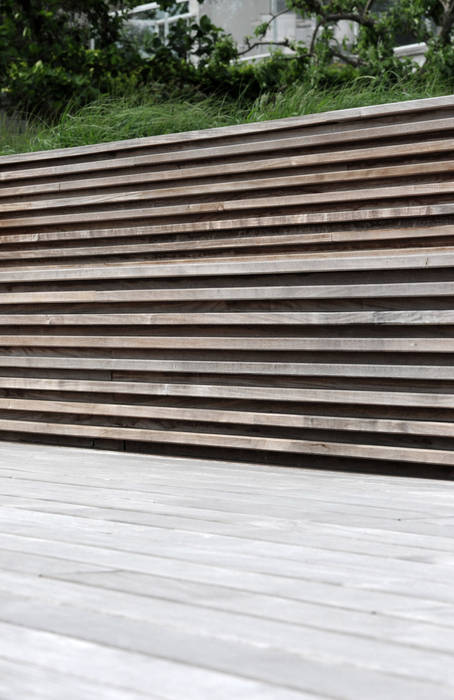 ​Longing for horizon Andredw van Egmond | designing garden and landscape Modern Garden Rectangle,Wood,Plant,Shade,Tree,Outdoor bench,Composite material,Street furniture,Tints and shades,Landscape