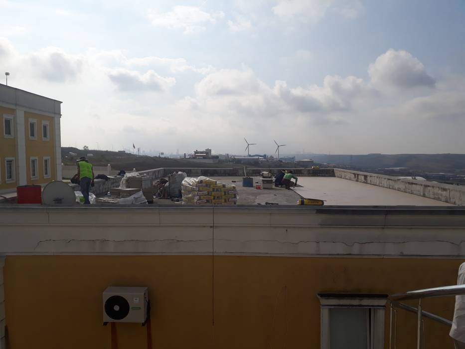 Hadımköy İntermat Ambalaj Fabrikası Komple Çatı İzolasyon Vip Dekorasyon Ticari alanlar çatı su yalıtımı,fabrika yalıtım,fabrika izolasyon,Dükkânlar