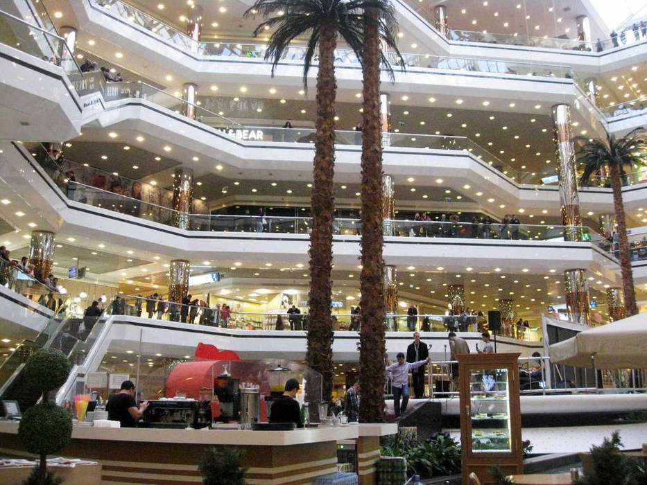 Bakırköy Town Center 120x60 Granit Uygulama, Profilli Alçıpan Taş Yünü Tavan, Vip Dekorasyon Vip Dekorasyon Commercial spaces Shopping Centres