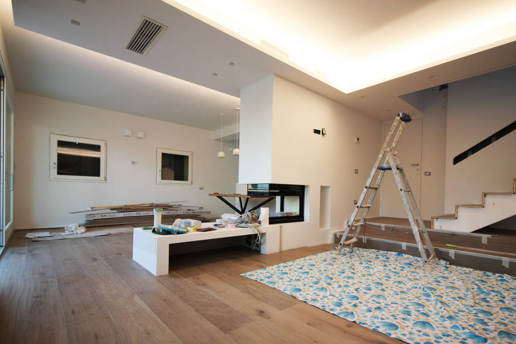 Work in progress, Flavia Benigni Architetto Flavia Benigni Architetto Modern Living Room