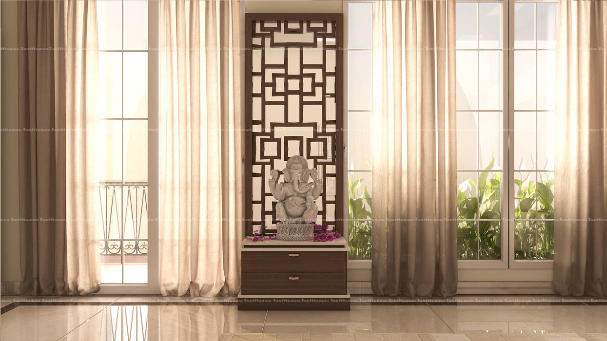 3BHK Interiors , Fabmodula Fabmodula جدران