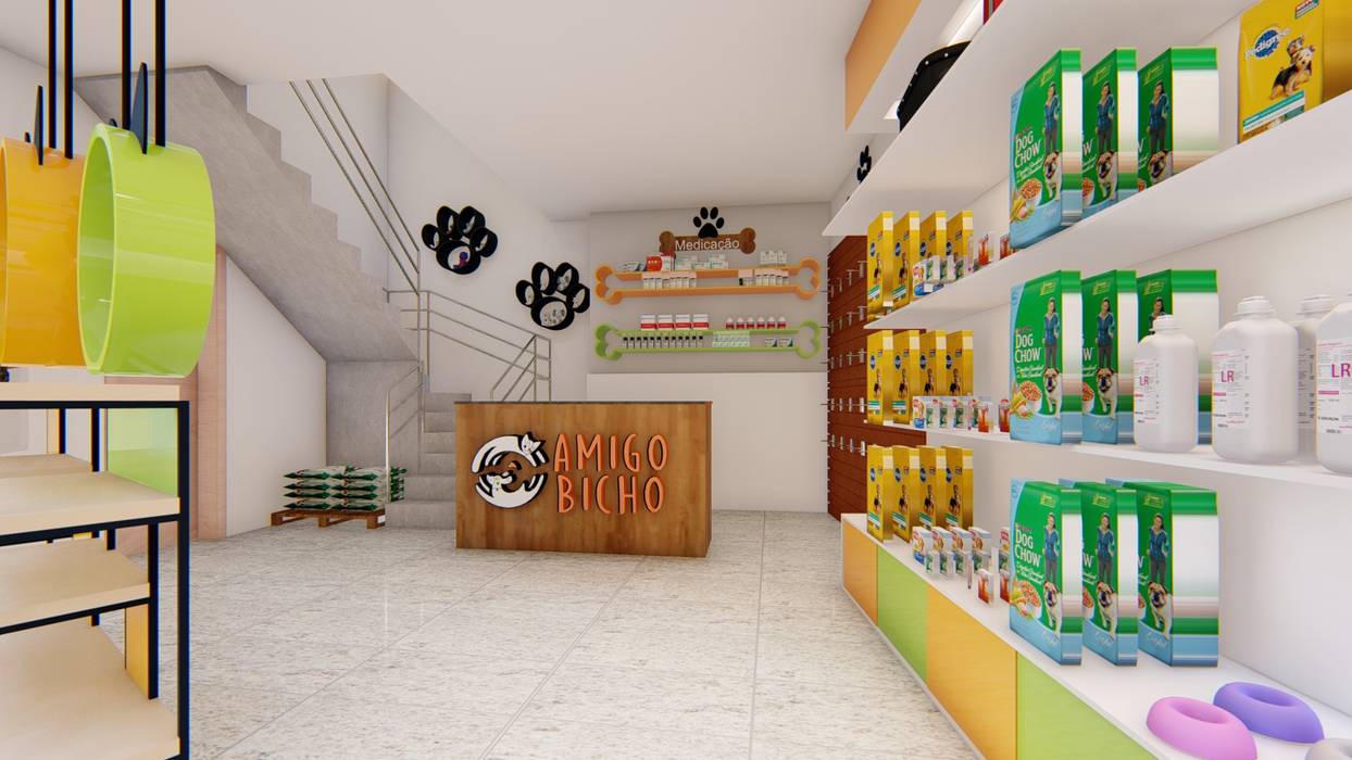 Pet Shop - Projeto Comercial, Fark Fark Commercial spaces Wood Wood effect Shopping Centres