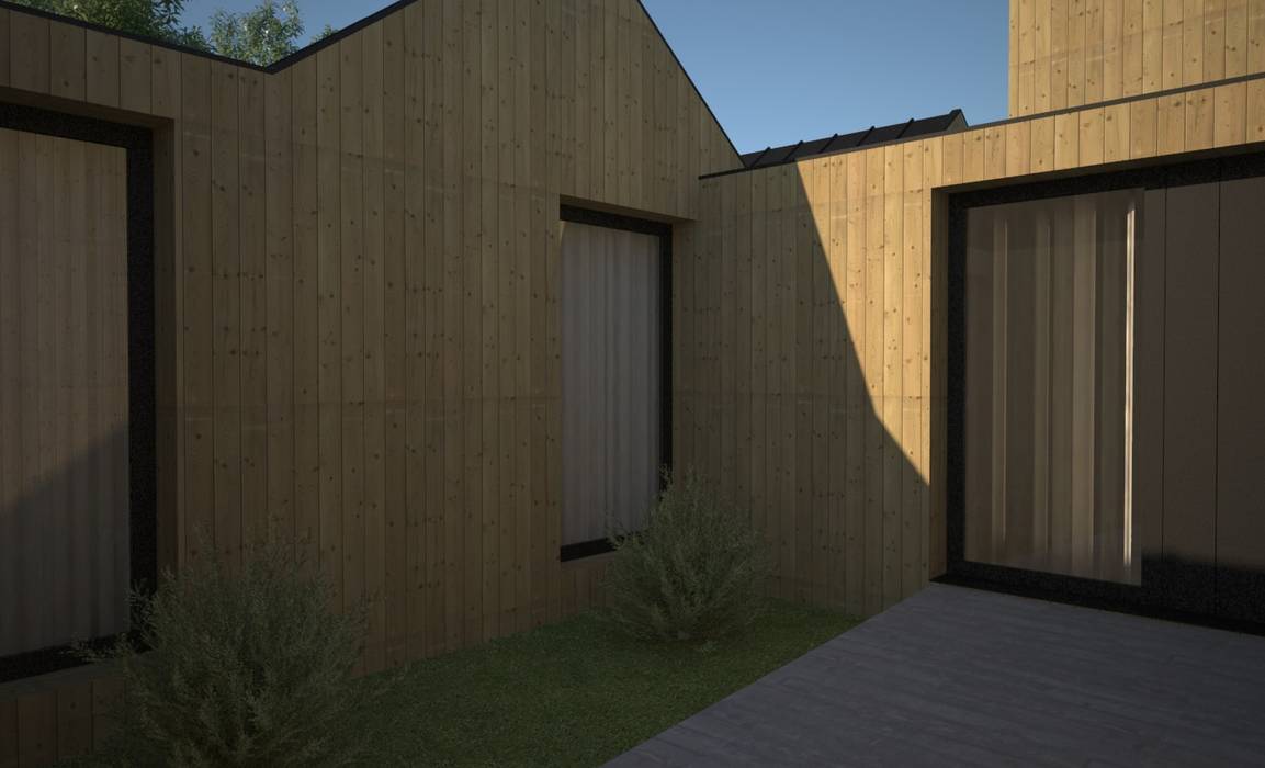 VILLAHOUSE Atelier 72 - Arquitetura, Lda Casas pré-fabricadas madeira,estrutura de madeira,Casa Pré-fabricada