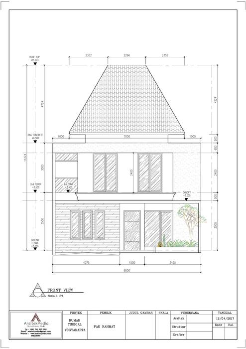 Pak Rahmat Residence, Arsitekpedia:modern oleh Arsitekpedia, Modern