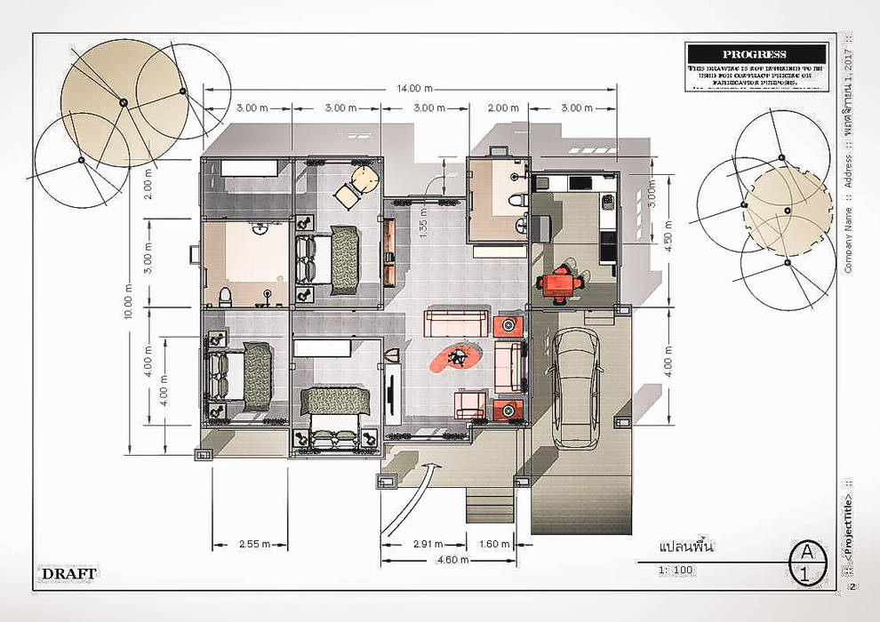 บ้านพักอาศัยชั้นเดียว สไตล์ทรอปิคอล แบบบ้านออกแบบบ้านเชียงใหม่ บ้านและที่อยู่อาศัย คอนกรีต แปลนบ้านชั้นเดียว